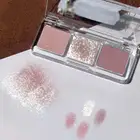 Палитра матовых блестящих теней для век, 3 цвета, алмазные мерцающие тени для век, Праймер, стойкие водостойкие пигменты для век, Сияющие тени для век, макияж