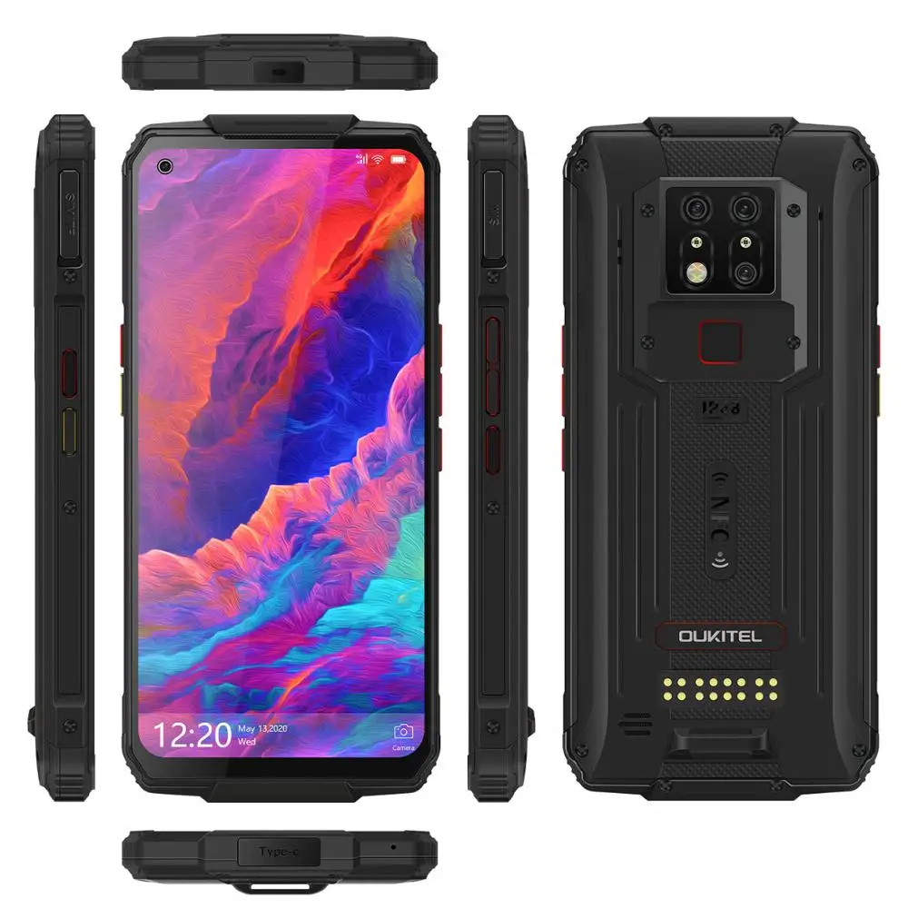 OUKITEL WP7 Ip68 прочный Водонепроницаемый смартфон 9В/2A 8000 мА/ч 48MP тройной Камера 8 ГБ 128