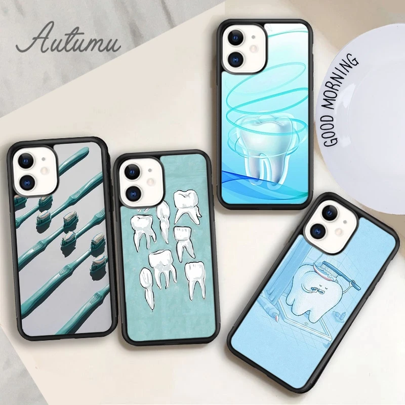 Чехол для телефона зубы дантиста iPhone 11 12 Pro Max mini X XR XS SE 2020 5 6S 7 8 Plus Samsung Galaxy S8 S9