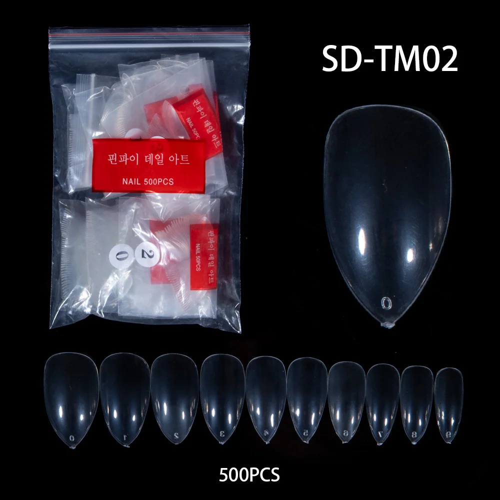 500 шт./пакет белый прозрачный французский Ложные акриловый Фрезер для ногтей cо