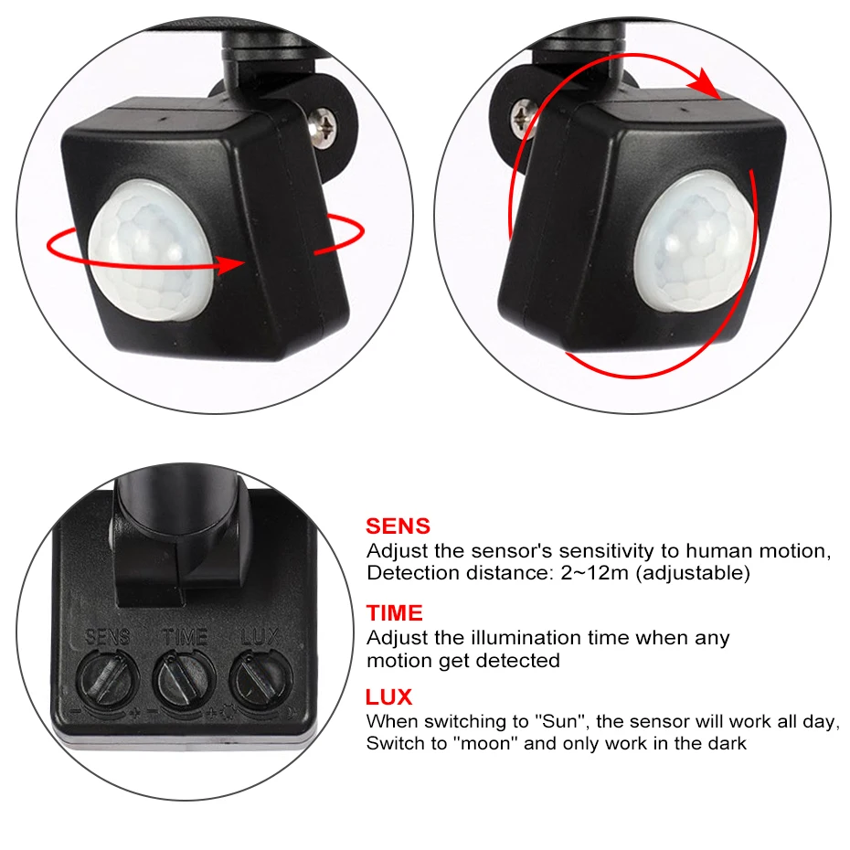 

50W 30W 20W 10W LED Flood Light With Motion Sensor Waterproof 220V Floodlight Projector Lamp Outdoor Spotlight for Garden Street