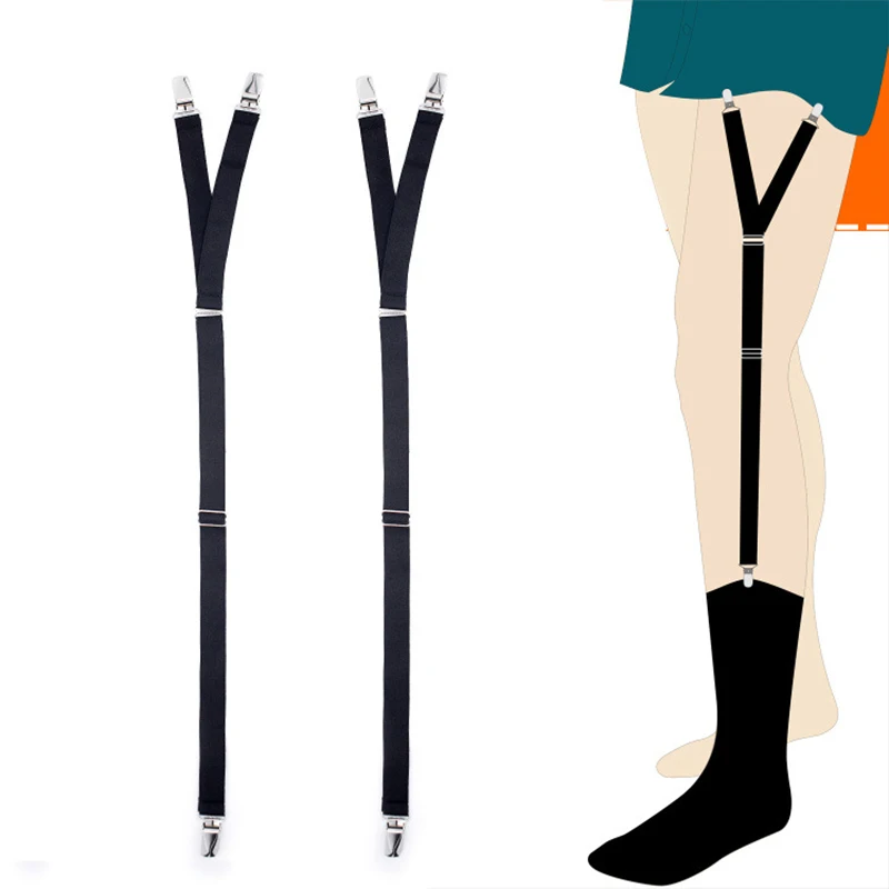 Мужская рубашка остается пояс с резинками подтяжки эластичные мужские для