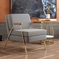 light luxury chair walnut arm swallow gird nordic single sofa living room bedroom ins designers leisure chair single sofa chair