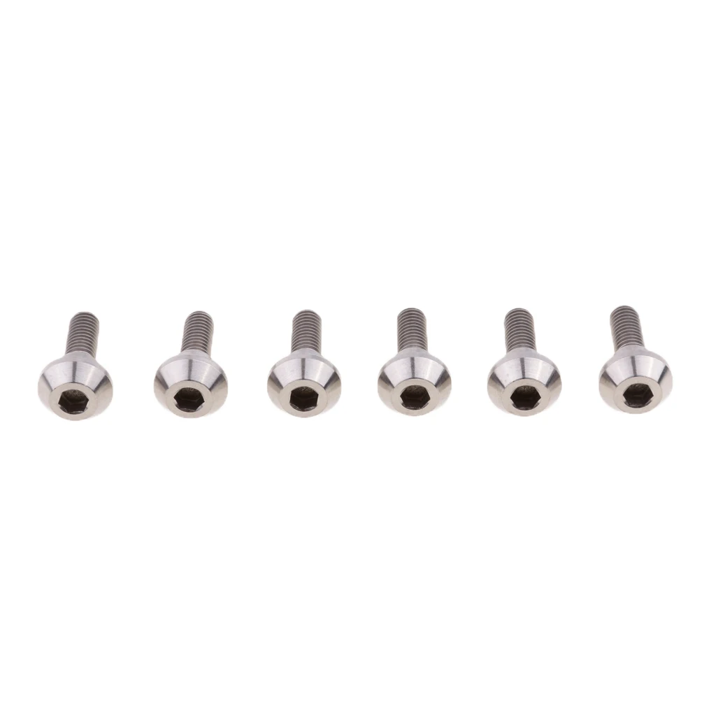 

6 шт. велосипедные тормозные винты для дисков M6x20mm-сплав стальной болт ротор Велоспорт для горного велосипеда