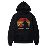 i do what i want print hoodies women aesthetic autumn winter hooded sweatshirt harajuku clothes for teens long sleeve pullovers