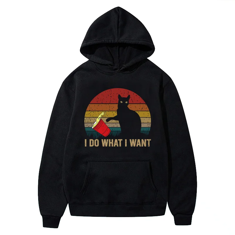 Я делаю то что хочу худи с принтом Женская эстетичная осенне зимняя толстовка