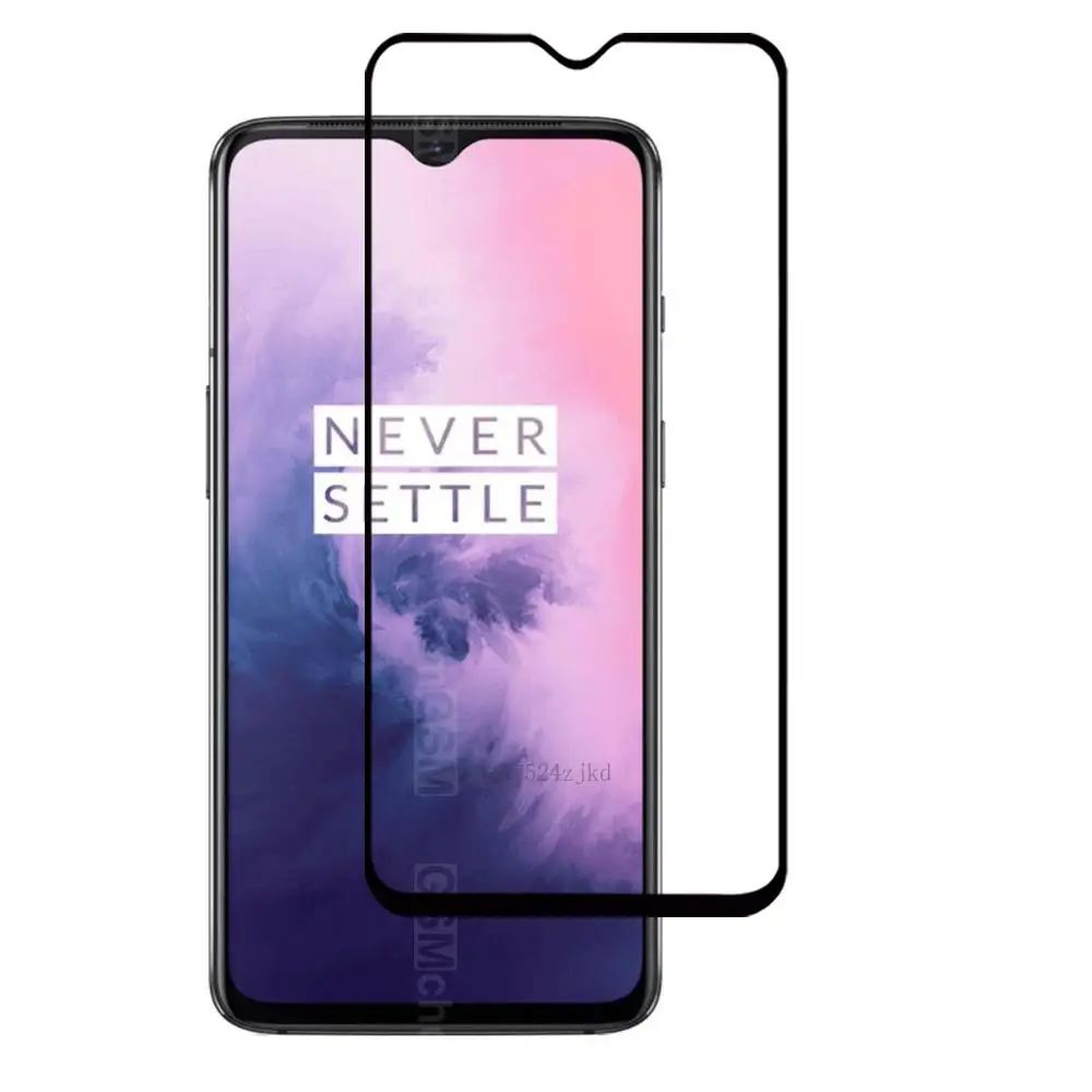 Полное покрытие и полный клей протектор экрана для Oneplus 7 стекло полное из