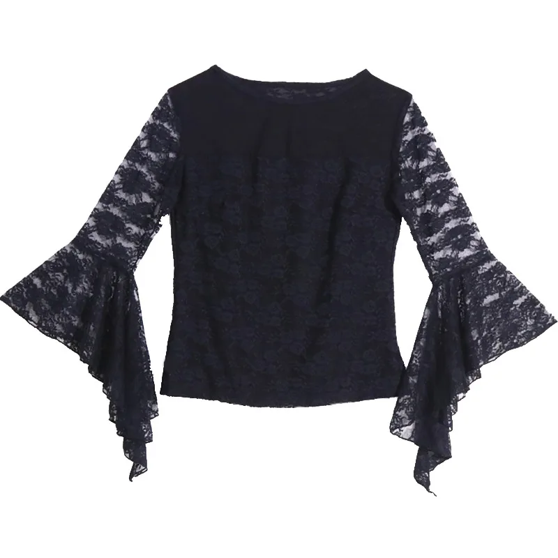 Новый испанский танец рубашка Flamengo рюшами танцевальный костюм Для женщин