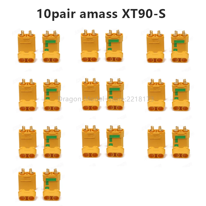 Amass XT90S XT90-S XT90 XT90H Connector Anti-Spark Male Female Connector for Battery, ESC and Charger Lead