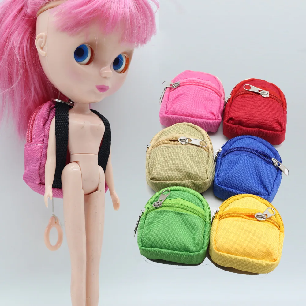 Сумка аксессуары рюкзак сумка для 1/6 BJD blyth детские подарки 7 цветов кукла мини рюкзак-куклы сумка аксессуар