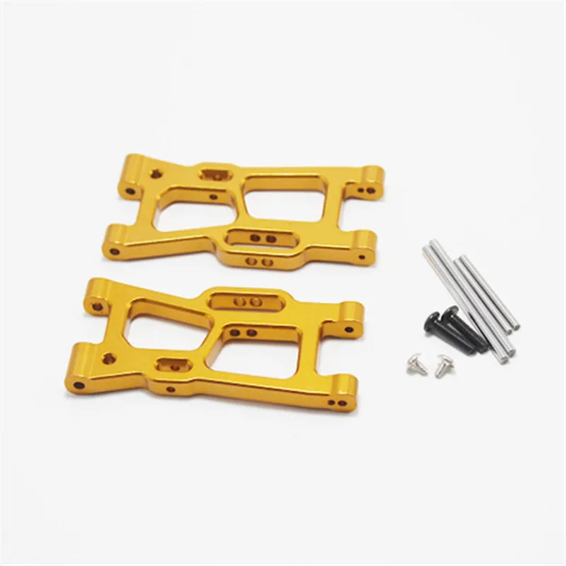 

Upgrade Parts for WLtoys 1: 14 144001 RC Car Metal Steering Swing Arm Base C Rear Hub Seat Servo Pull Rod,Yellow