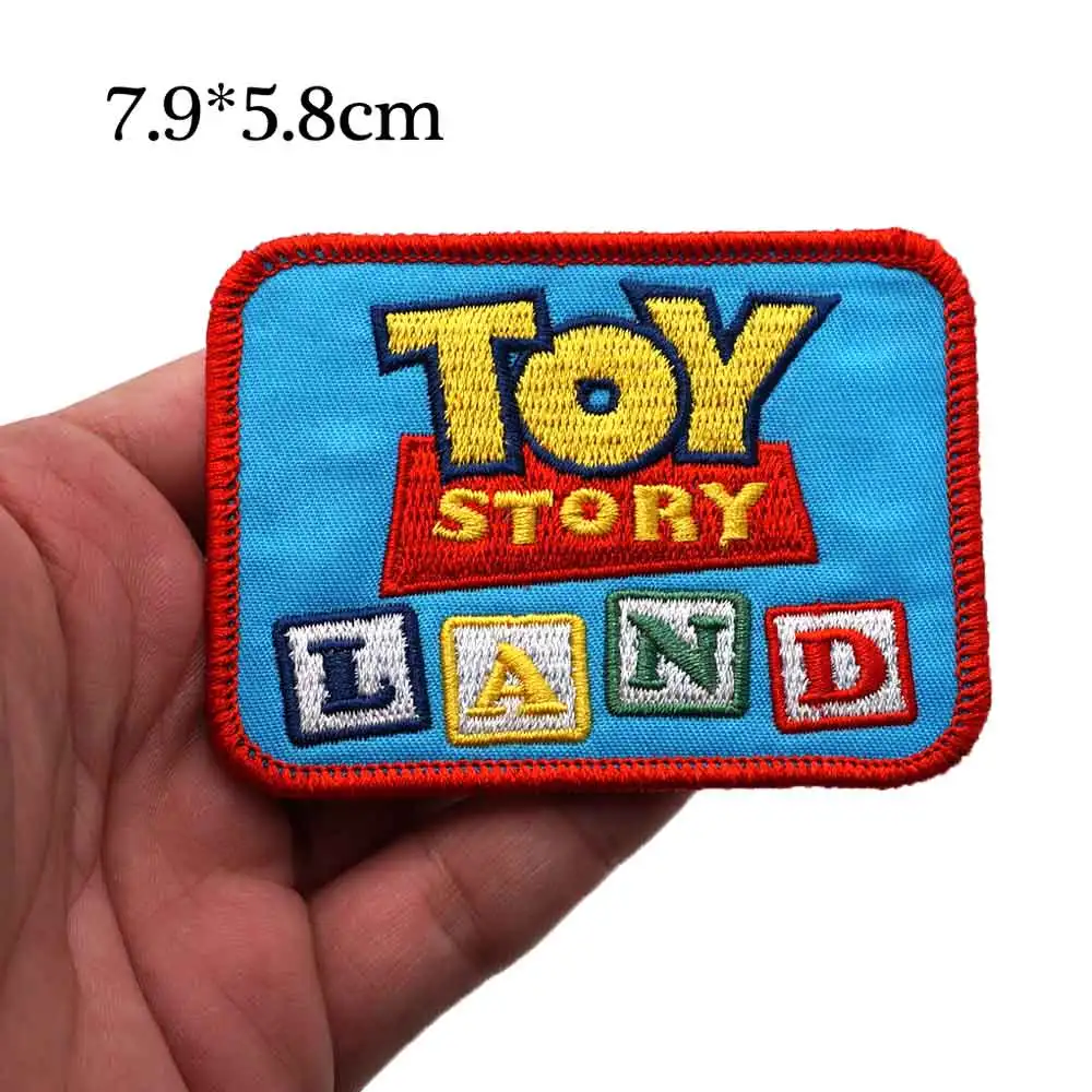 

TOY STORY LAND Embroidery Patches For Clothing cap with hook backing