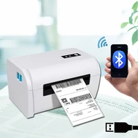 bluetooth thermal label printer barcode sticker 4inch usb port printing machine 110mm 100mm use for express with printer stand