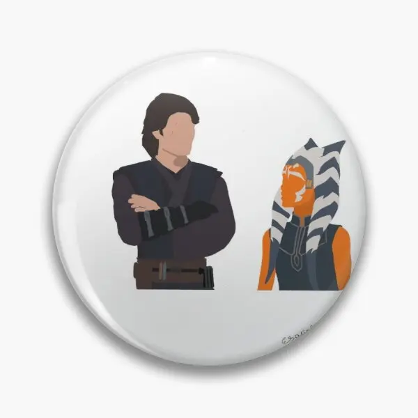 Мягкая булавка Анакин Ahsoka на воротник забавная мультяшная брошь украшение для