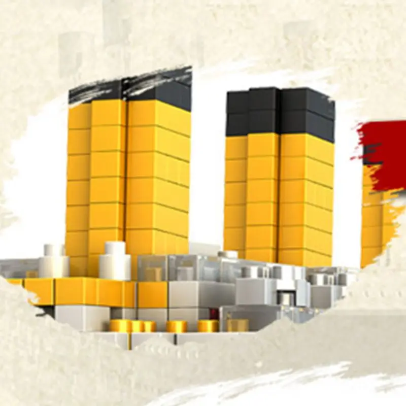 

2020 New Drop Shop. 1860 Pcs Titanic Cruise Ship Model Building Block Set Micro Mini Blocks DIY Toys