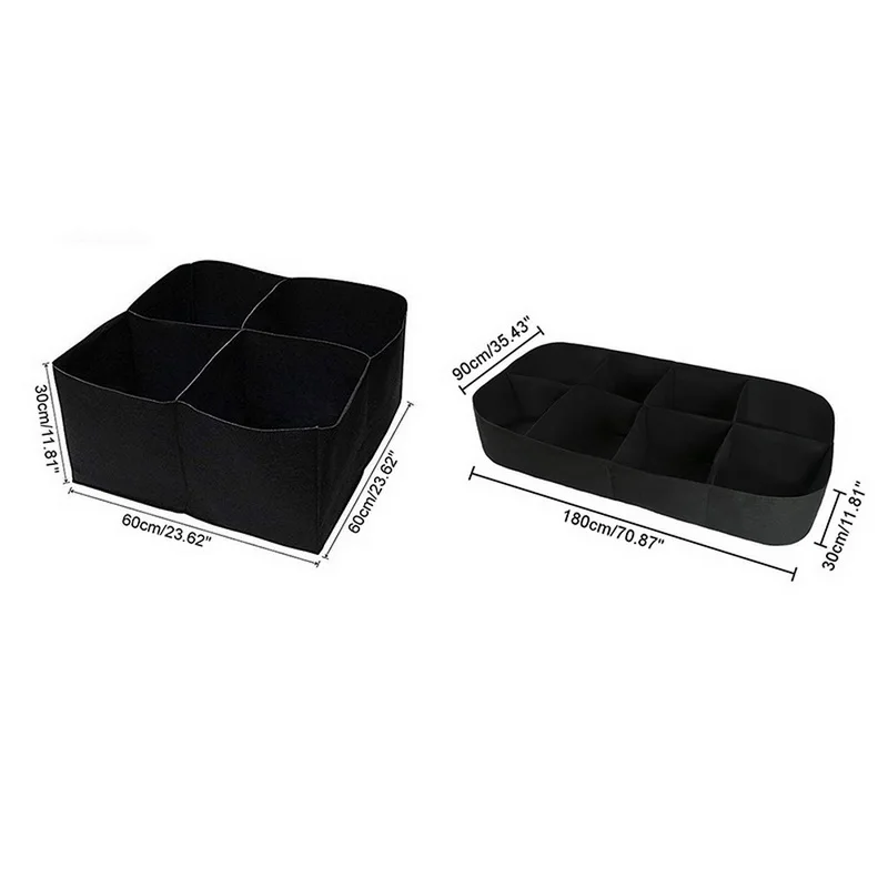 Ткань поднятая садовая кровать прямоугольник дышащий посадочный контейнер