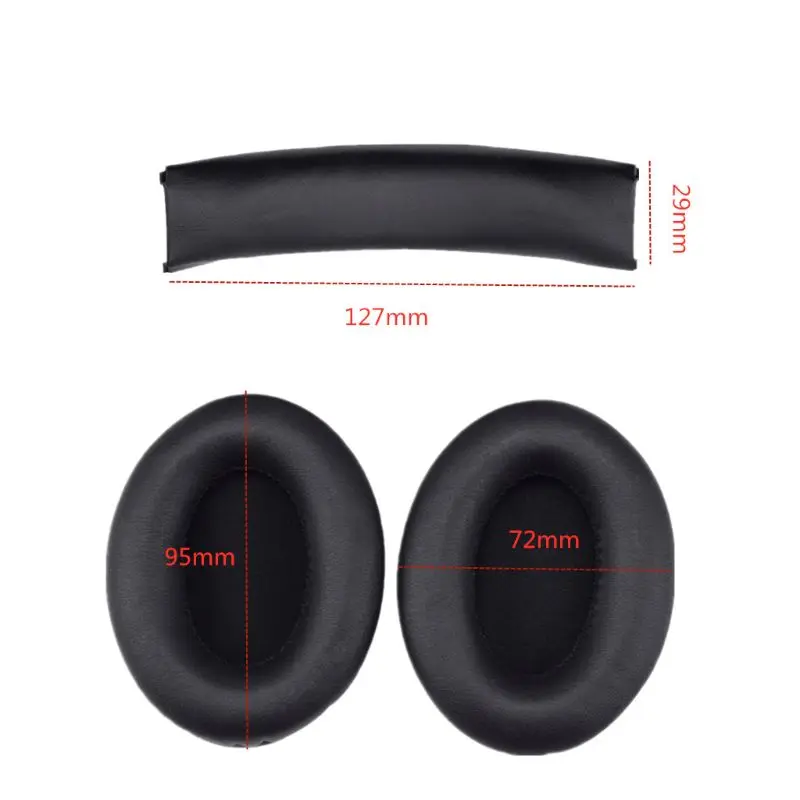 

Leather Replacement Ear Pad Earpads sponge Soft Foam Cushion For SOLO1.0 hd hea 19QA