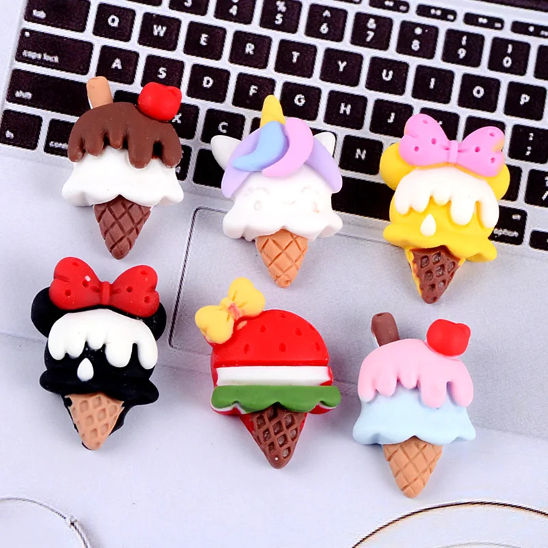 

Миниатюрный конус из смолы для украшения, кабошоны для скрапбукинга, Kawaii