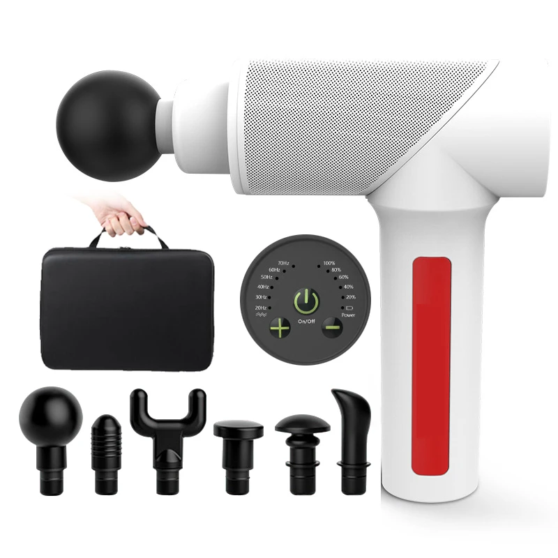 Мини массажный пистолет стимулятор мышц Вибрационный массажер для глубоких