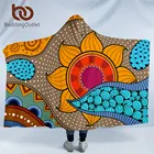 Племенное Африканское одеяло BeddingOutlet с капюшоном, этническое одеяло с цветочным узором, солнцезащитное одеяло в стиле ретро