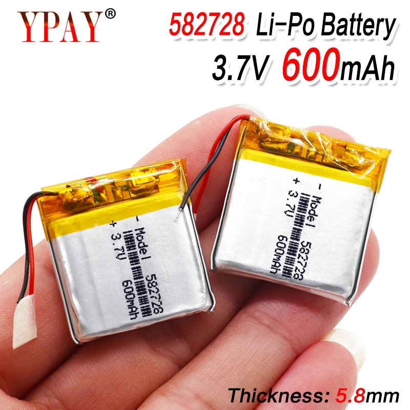 Перезаряжаемый литий полимерный ионный аккумулятор 3 7 в 600 мАч 582728 для детских