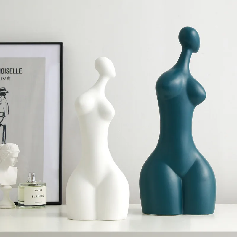 

2pcs Body Art Design Resin Belle Sculpture Home Decor Human Body Art Ornament Lover's Gift Craft For Bedroom Furnishing Gifts