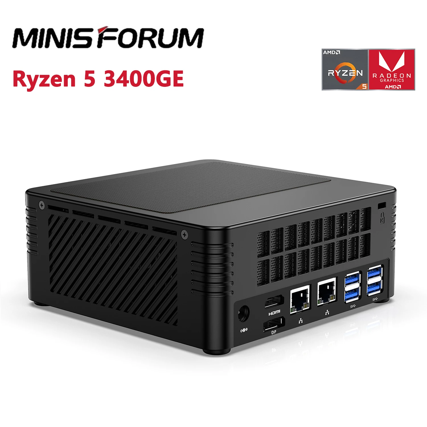 

MINISFORUM X300 AMD Ryzen R5 3400GE Mini PC Windows 10 Pro DDR4 16GB 512GB SSD WIFI 6 Bluetooth 5.1 4K Game Computer