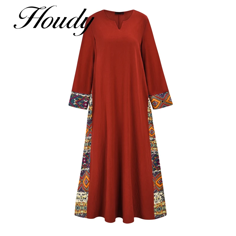 New Summer Women Dress 2021 Red Elegant O Neck Half-Sleeved Maxi Bohemian Beach Golden Edge Musilim Long Dresses Party Vestidos