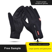 outdoor winter cycling sports full finger waterproof touch screen keep warm gloves for men and women climbing motorcycle bike