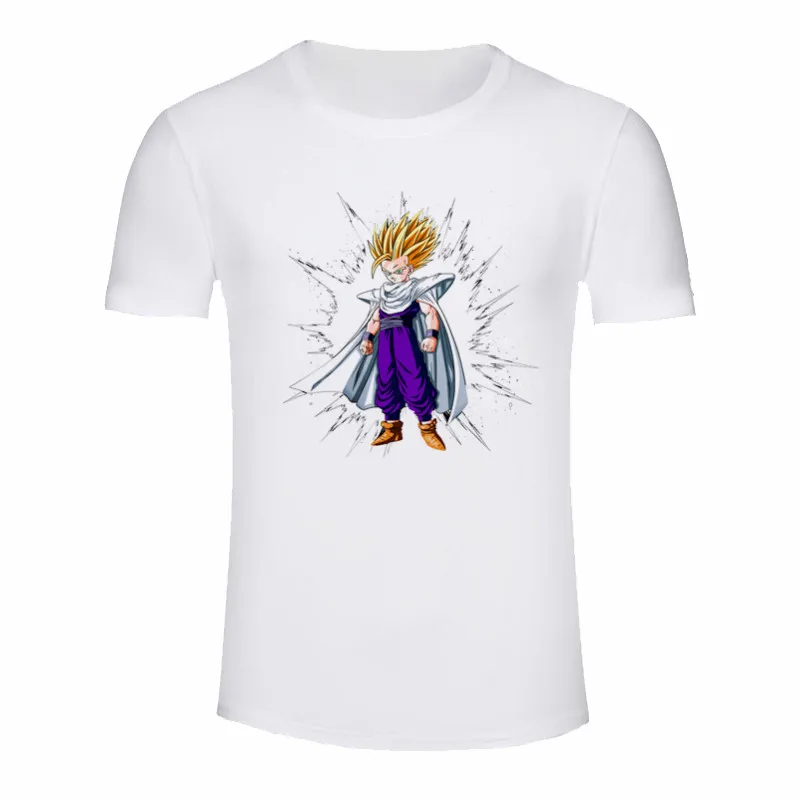 The Black Friday, футболка с принтом Dragon Ball, мужские футболки с графическим принтом, футболка, Повседневная футболка с коротким рукавом, Мужская Уличная одежда - Цвет: P1799C-white