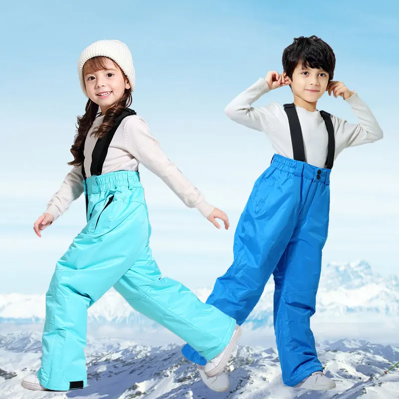 

Ski Pants Kids Girls Boy Outdoor Windproof Waterproof Warm Snow Trousers Children Winter Skiing And Snowboarding Pants Brand
