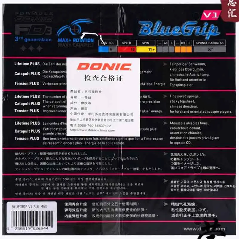 Donic BlueGrip C1 V1 R1 настольным теннисом резиновая ручка резиновые прыщи в резиновых