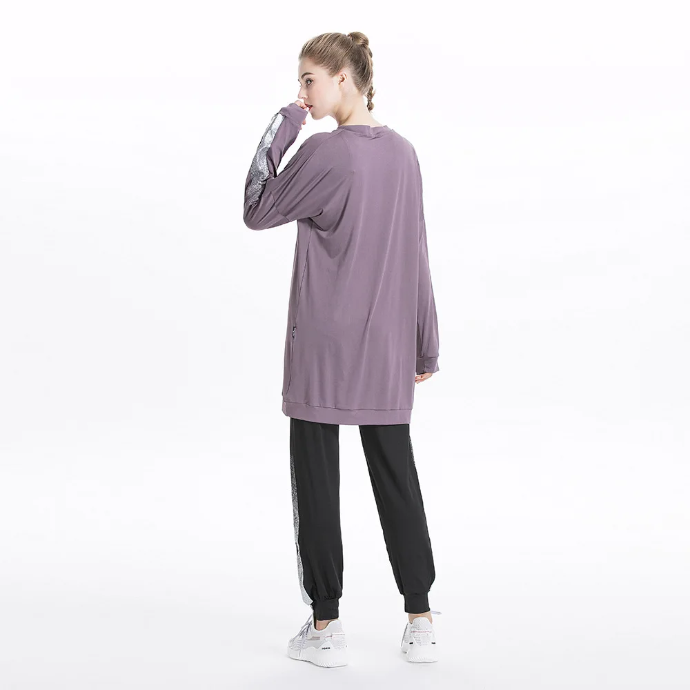 Muslim Hooded Sweatshirts 2 Pieces  Tracksuit  Women Top and Pant 2020 Spring Jogging Hooded Sports Outfits Sets Sweatshirt Suit