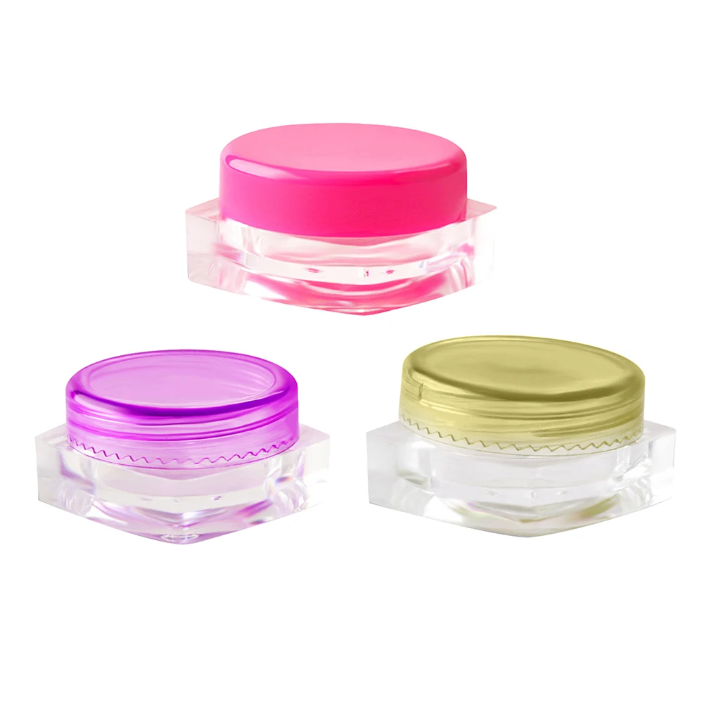 12 шт 3g пластиковые банки для горшка мини-бутылка образцов макияжа пустой