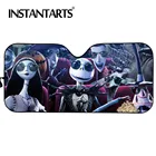 Солнцезащитный козырек для лобового стекла INSTANTARTS, подарок на Хэллоуин, Рождество, дизайн, прочные автомобильные солнцезащитные очки для окон, автомобильные аксессуары