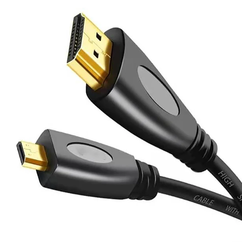 

Oppselve HDMI-Compatible To Micro Cable 1080p 3D High Speed Adapter Gold Plated Plug For Camera Monitor Projector 1m 1.5m 2m 5m