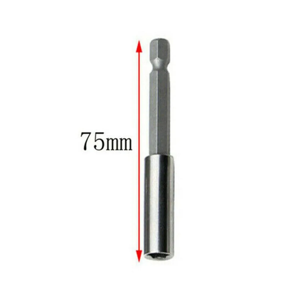 

1/2 Inch Square To 1/4 Inch Hex Ratchet Socket Universal Wrench Socket Adapter Spanner Set 75mm Screw Bit Holder Screwdriver