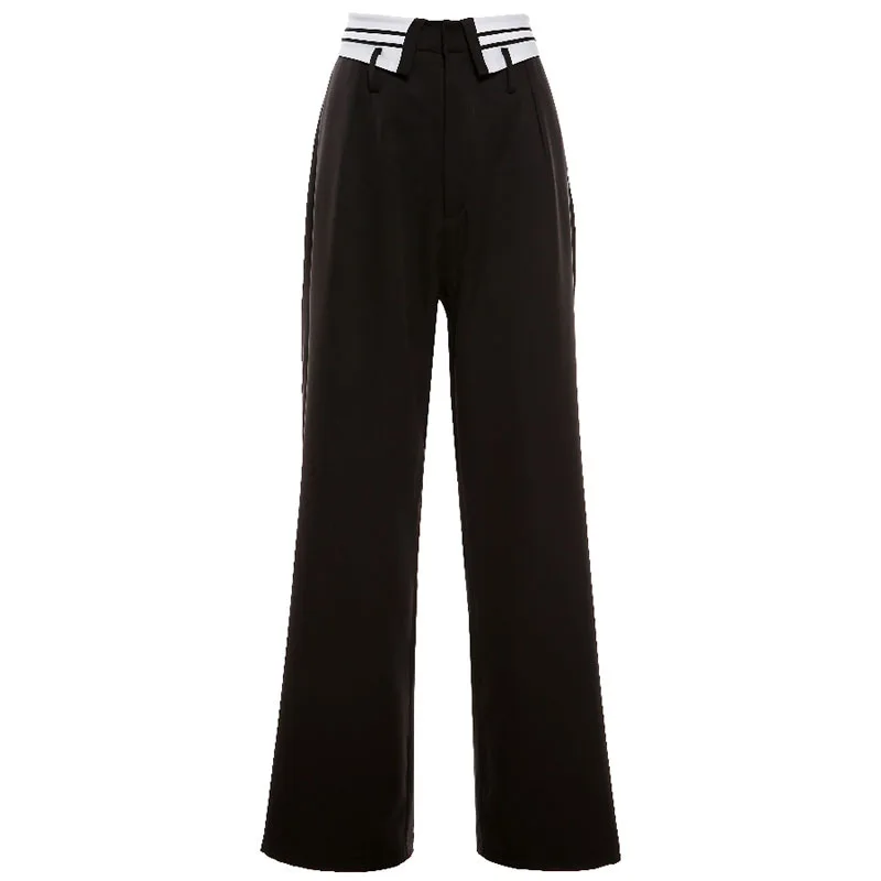 

Wide Leg Pant Baggy Loose High Waist Fashion Pants for Teenage Girls Street Style Straight Leg Trendy Trousers Women Spring 2021