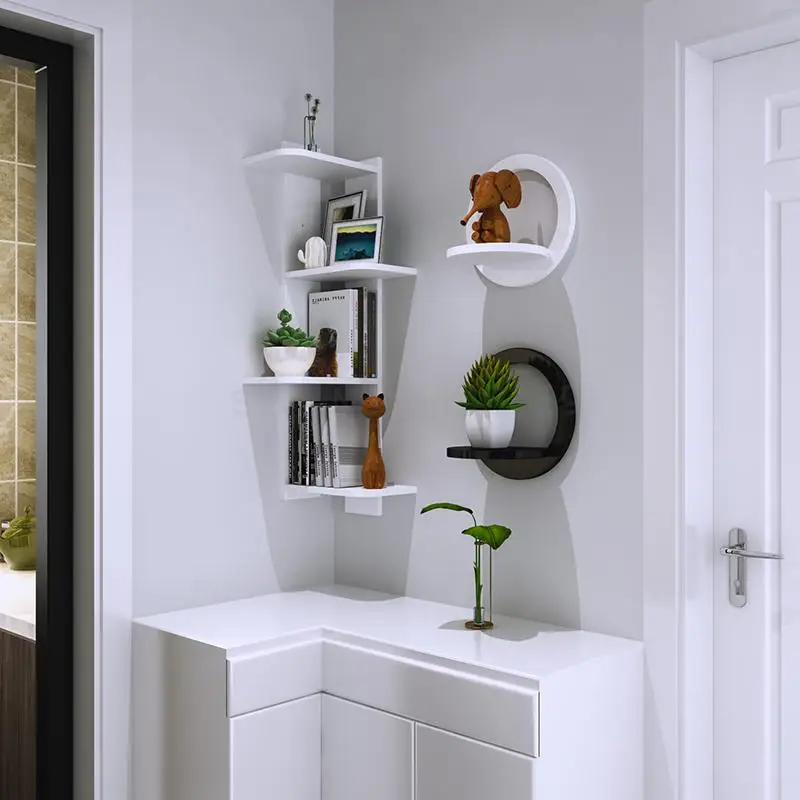 Угловая полка висящая настенная получать угловая углу гостиной стены