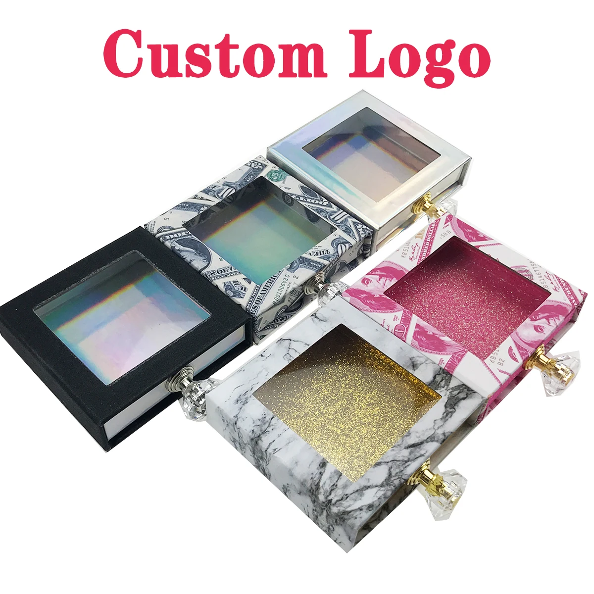 Футляр для ресниц FOXYFOX объемные норковые ресницы в упаковочной коробке с