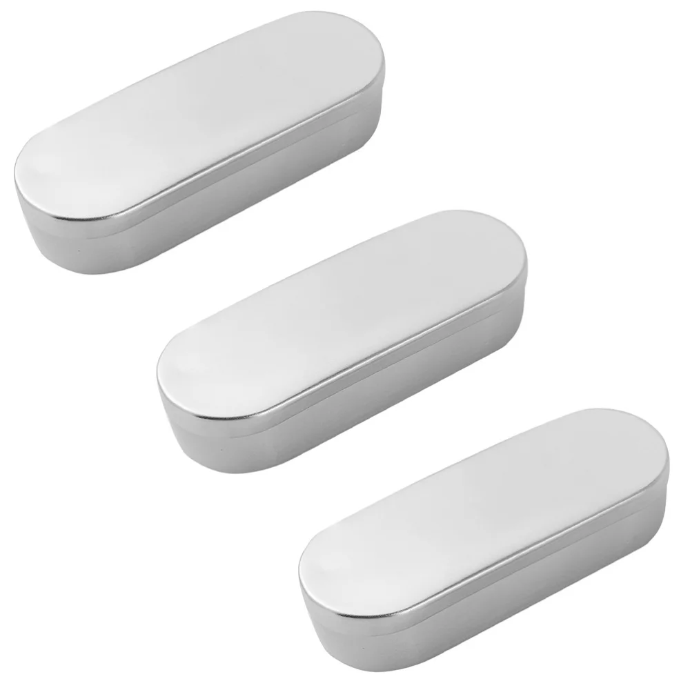 

3 Pcs 5ml Aluminium Needle Boxes Injection Syringe Box Acupuncture Box with Lid