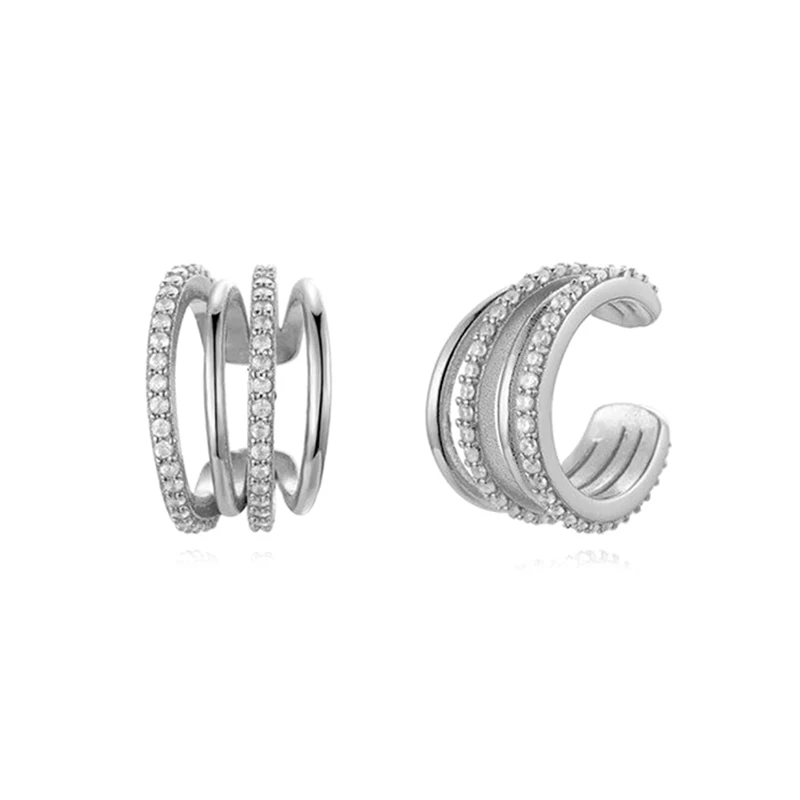 

Korean Dainty CZ Conch Shape Ear Cuff Earrings For Girls Cute Cartilage Clip On Earrings No Pierced Women Punk Jewelry