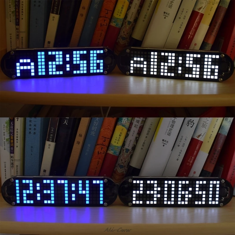 

DS3231 Multifunction Alarm Clock LED Dot Matrix Animation Effects DIY Kit Gifts