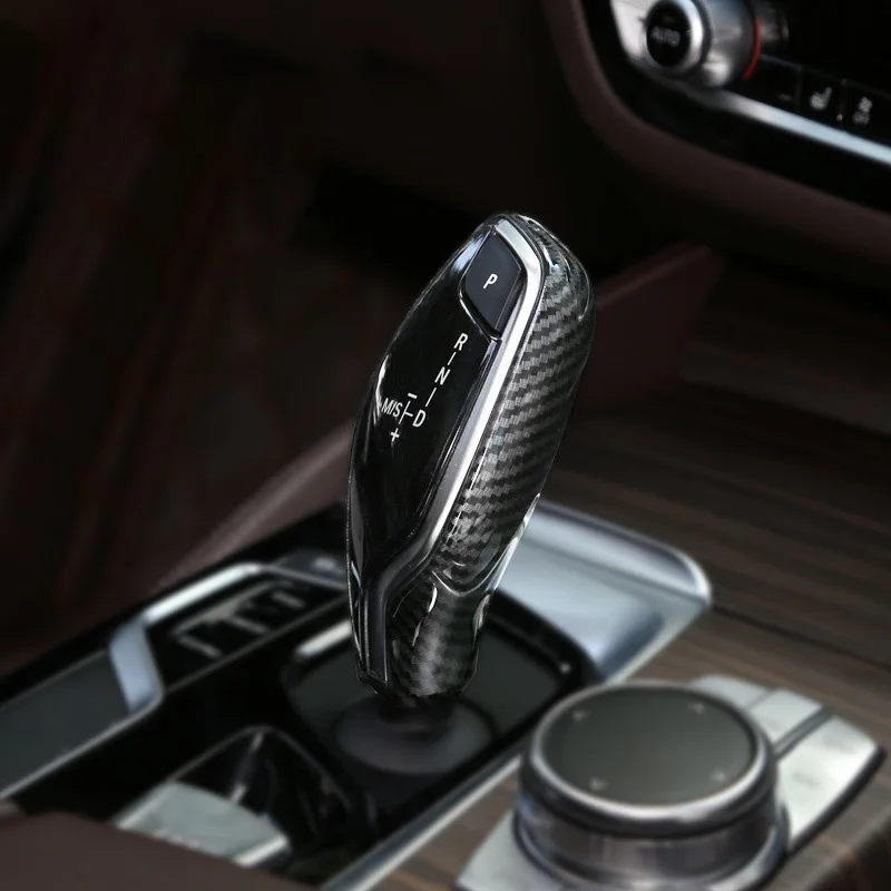 

Car Gear Head Shift Knob Cover Abs Gear Shift Handbrake Grip Case Decor Shift Knob Shell For BMW G30 G31 G01 G02 G32 5 series X3