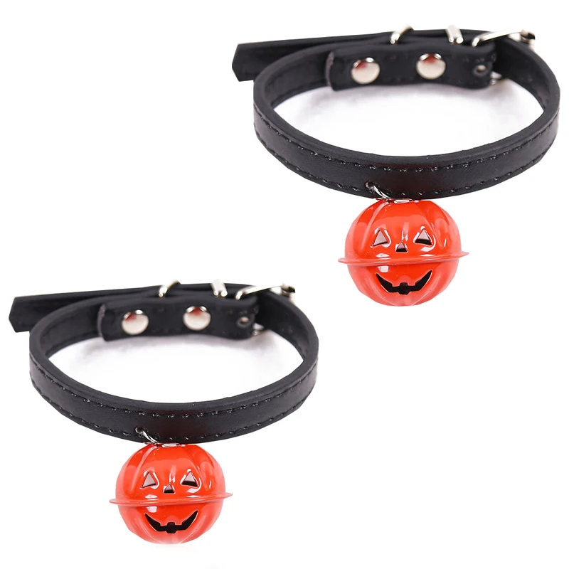 Легкие в носке кошачий собачий ошейник с колокольчиком рисунком тыквы для