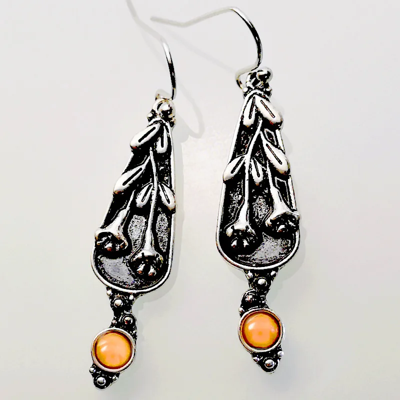 Винтажные серьги для женщин богемные этнические медные цветные двойные