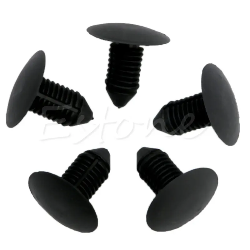 

20 x Car Bumper Plastic Rivets 10mm Hole Black Fasteners for Ford New MOLE