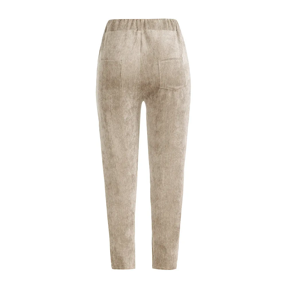 Женские повседневные свободные однотонные шаровары с эластичным поясом