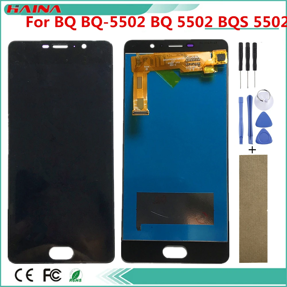 ЖК дисплей для BQ 5502 BQS сенсорный экран дигитайзер запасные части телефона