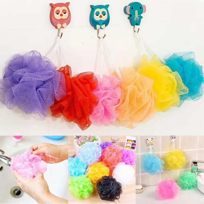 

4PCS Soft Shower Mesh Foaming Sponge Color Bath Ball Bubble Ball Body Towel Cleaning Accessories Bath Tool Bath Cleaner Bat C6N6